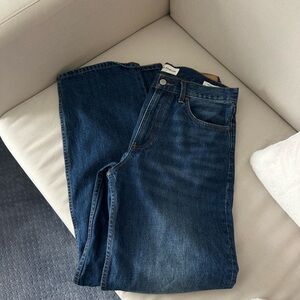 Denim Forum IGGY Be About Dark Blue Wide Leg Jeans